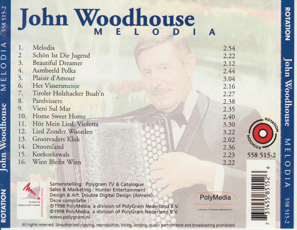 John Woodhouse : Melodia (CD, Comp)