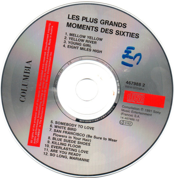 Various : Les Plus Grands Moments Des 60's (CD, Comp)