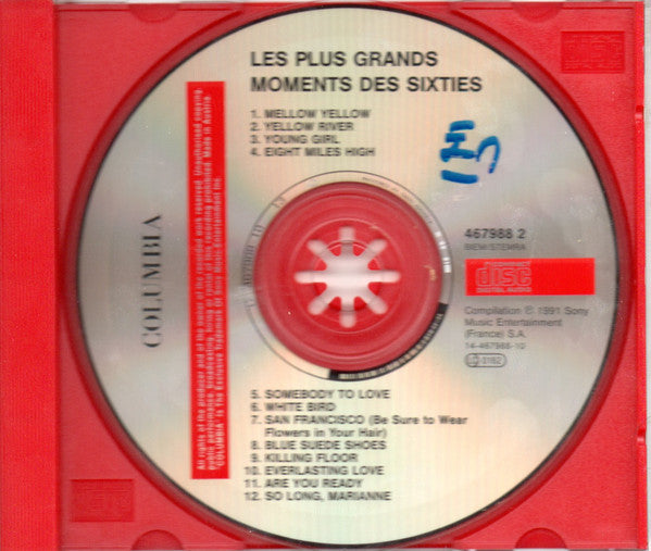 Various : Les Plus Grands Moments Des 60's (CD, Comp)