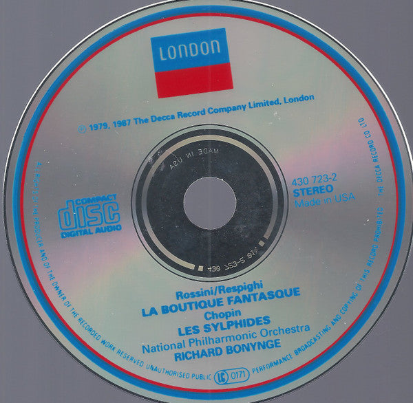 Gioacchino Rossini / Ottorino Respighi / Frédéric Chopin - National Philharmonic Orchestra, Richard Bonynge : La Boutique Fantasque / Les Sylphides (CD, Comp)
