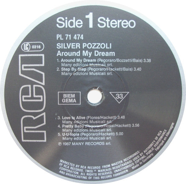 Silvio Pozzoli : Around My Dream (LP, Album)