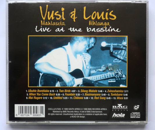 Vusi Mahlasela & Louis Mhlanga : Live At The Bassline (CD-ROM, Album)