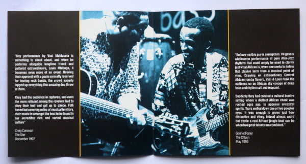 Vusi Mahlasela & Louis Mhlanga : Live At The Bassline (CD-ROM, Album)