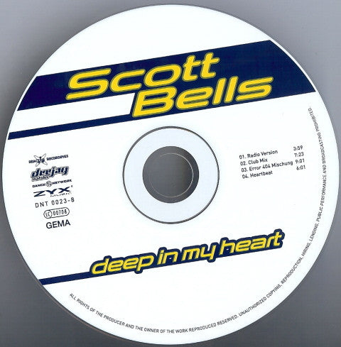 Scott Bells : Deep In My Heart (CD, Maxi)