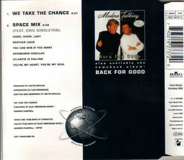 Modern Talking : We Take The Chance / Space Mix (CD, Single, Promo)