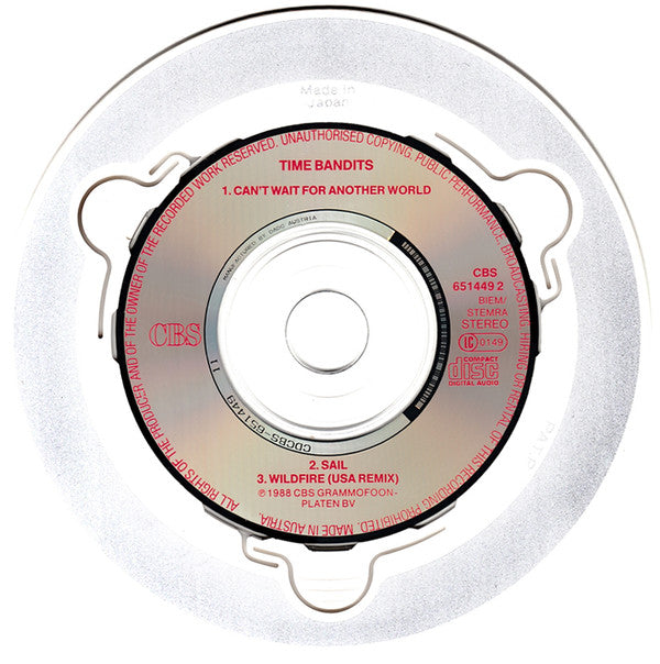 Time Bandits : Can't Wait For Another World (CD, Mini, Single)