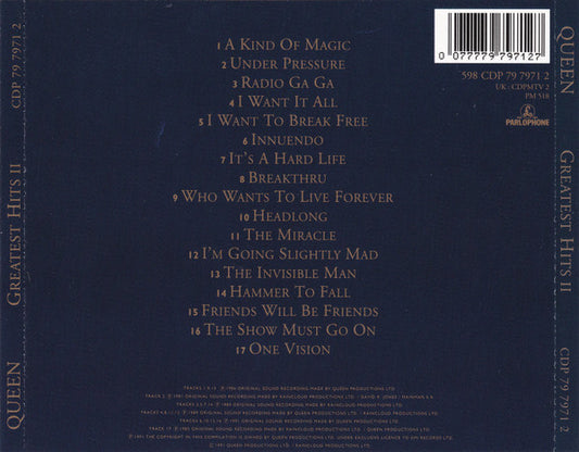 Queen : Greatest Hits II (CD, Comp, EMI)
