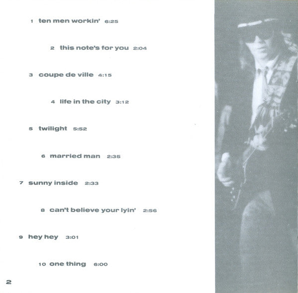 Neil Young & The Bluenotes (5) : This Note's For You (CD, Album)