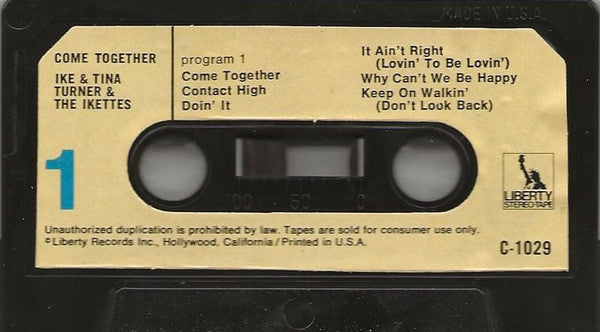 Ike & Tina Turner & The Ikettes : Come Together (Cass, Album)