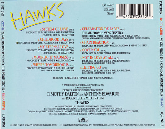 Barry Gibb : Music From The Original Soundtrack 'Hawks' (CD, Album)