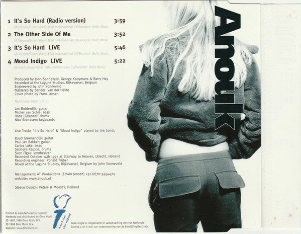 Anouk : It's So Hard (CD, Maxi)