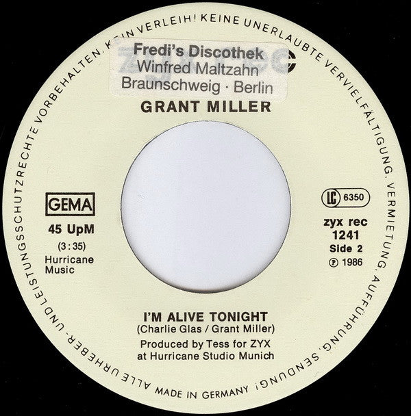 Grant Miller : Doctor For My Heart (7", Single)