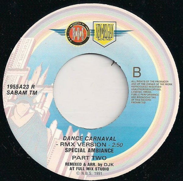Unity (2) : Dance Carnaval (Rmx Version) (7", Single)
