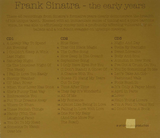 Frank Sinatra : The Early Years (3xCD + Box, Comp)