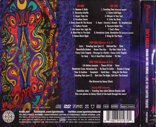 Gov't Mule : Bring On The Music (Live At The Capitol Theatre) (2xCD + 2xDVD-V, Multichannel, NTSC + Album, Dlx)