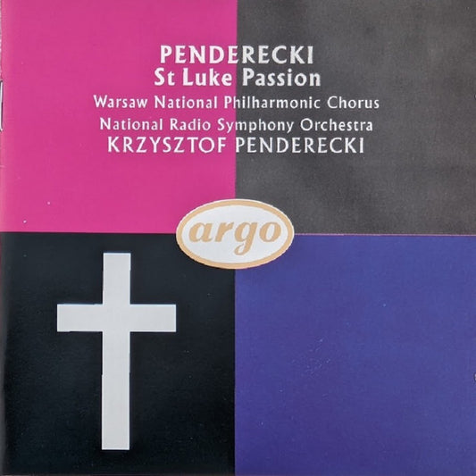 Krzysztof Penderecki, Chór Filharmonii Narodowej, Narodowa Orkiestra Symfoniczna Polskiego Radia, Krzysztof Penderecki : St Luke Passion (CD)