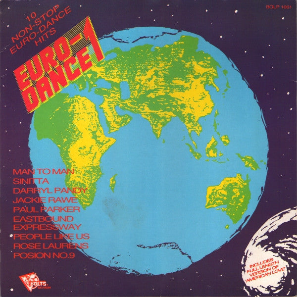 Various : Euro-Dance 1 (LP, Comp, P/Mixed)