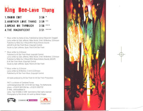 King Bee : Love Thang (CD, Maxi)