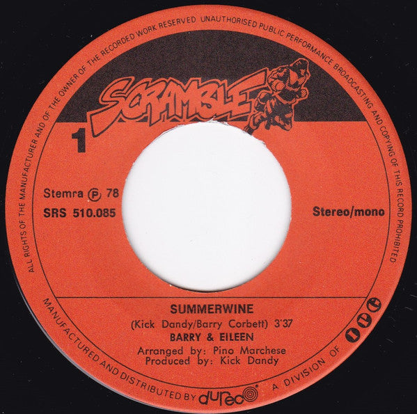 Barry & Eileen : Summerwine (7", Single)
