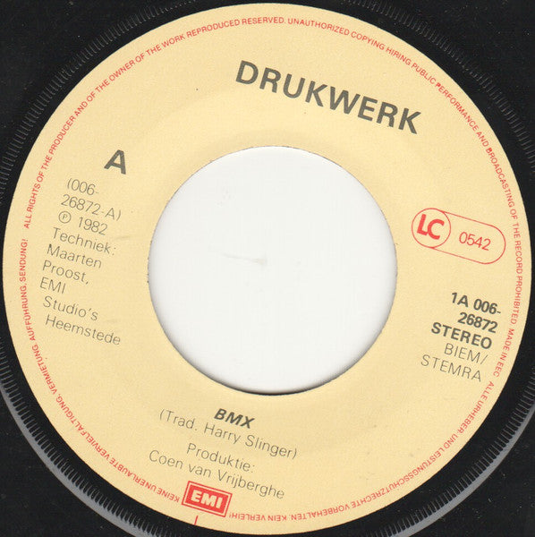 Drukwerk : B-M-X (7", Single)