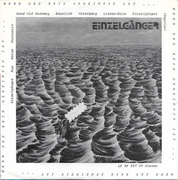 Einzelgänger (2) : Einzelgänger (7")