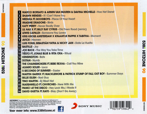 Various : 538 - Hitzone 90 (CD, Comp)