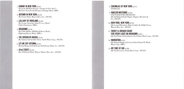 Mel Tormé : Songs Of New York (CD, Album, RE, RM)