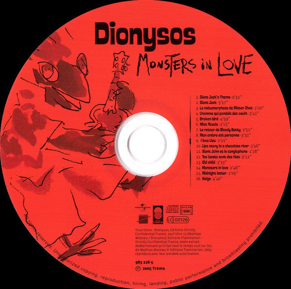 Dionysos (2) : Monsters In Love (CD, Album)