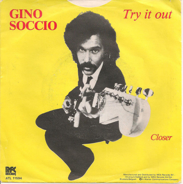 Gino Soccio : Try It Out (7", Single, Mono, Yel)