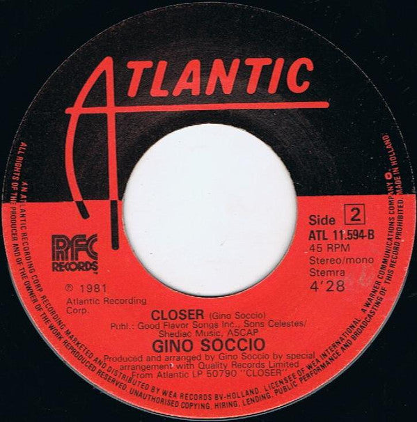 Gino Soccio : Try It Out (7", Single, Mono, Yel)