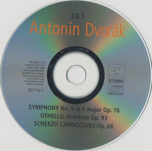 Antonín Dvořák - Oslo Filharmoniske Orkester, Mariss Jansons : Symphonies 5-7-8-9 (3xCD, Comp)