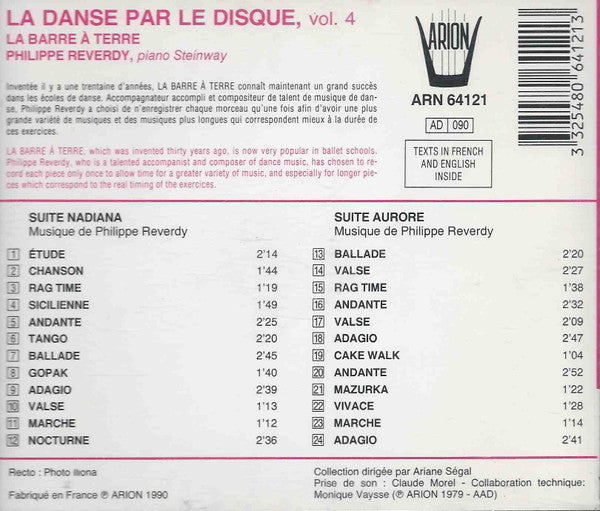 Philippe Reverdy : La Danse Par Le Disque, Vol. 4 - La Barre A Terre (CD, Album, RE)
