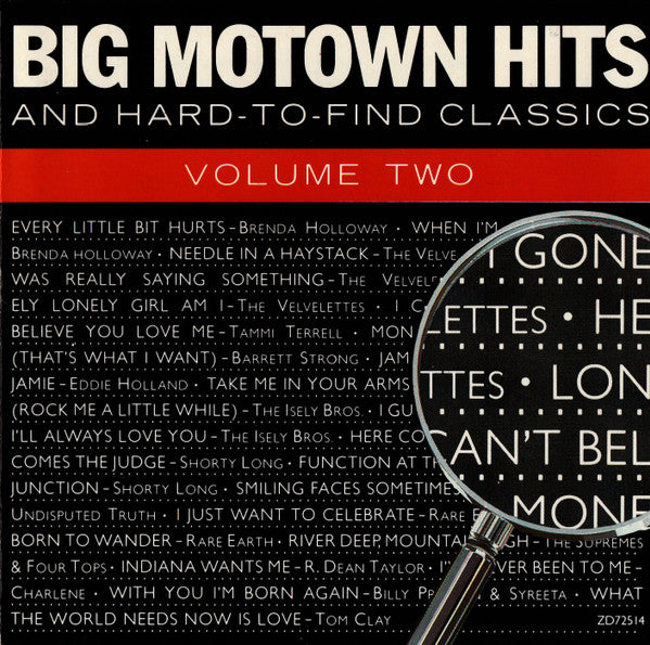 Various : Big Motown Hits And Hard-To Find Classics - Volume 2 (CD, Comp)
