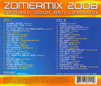 Ben Liebrand : Zomermix 2008 (2xCD, Mixed)