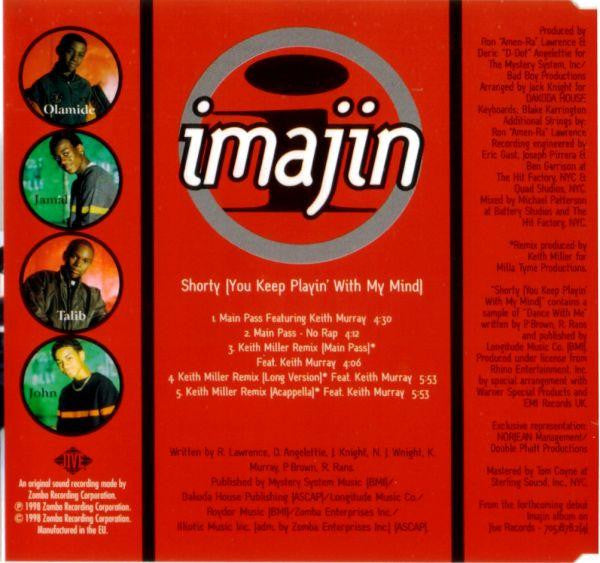 Imajin Featuring Keith Murray : Shorty (You Keep Playin' With My Mind) (CD, Maxi)