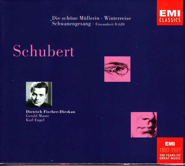 Dietrich Fischer-Dieskau, Gerald Moore, Karl Engel : Die schoene Muellerin / Winterreise / Schwanengesang, Die Einsamkeit D.620 (3xCD, Comp)
