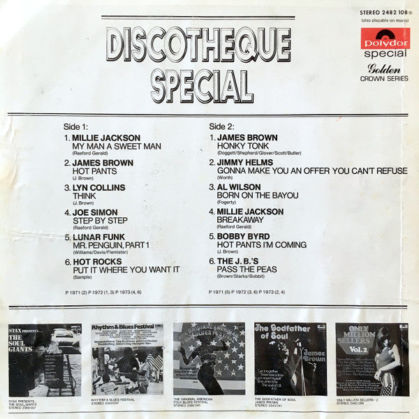Various : Discotheque Special (LP, Comp)