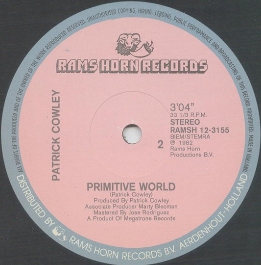 Patrick Cowley : Tech-No-Logical World / Primitive World (12", Single)