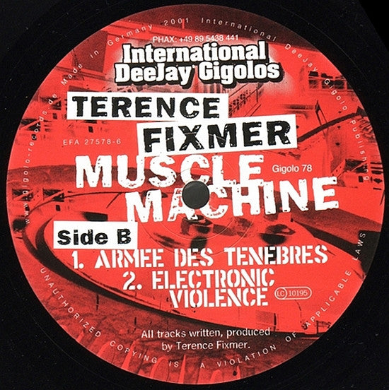 Terence Fixmer : Muscle Machine (2x12", Album)