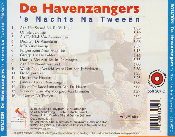 De Havenzangers : 's Nachts Na Tweeen  (CD, Comp)