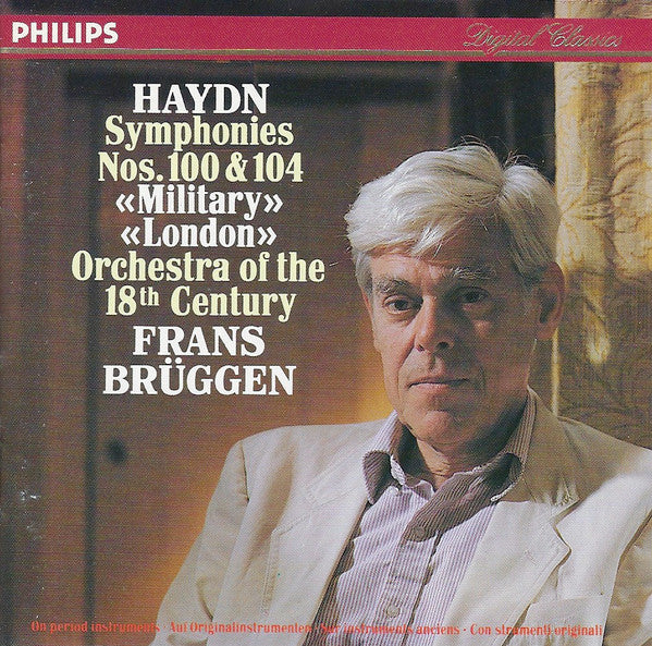 Joseph Haydn - Orchestra Of The 18th Century, Frans Brüggen : Symphonies Nos.100 & 104 "Military" "London" (CD, Album)