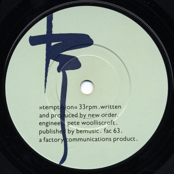 New Order : Temptation (7", Single)