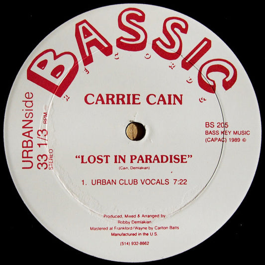 Carrie Cain : Lost In Paradise (12")