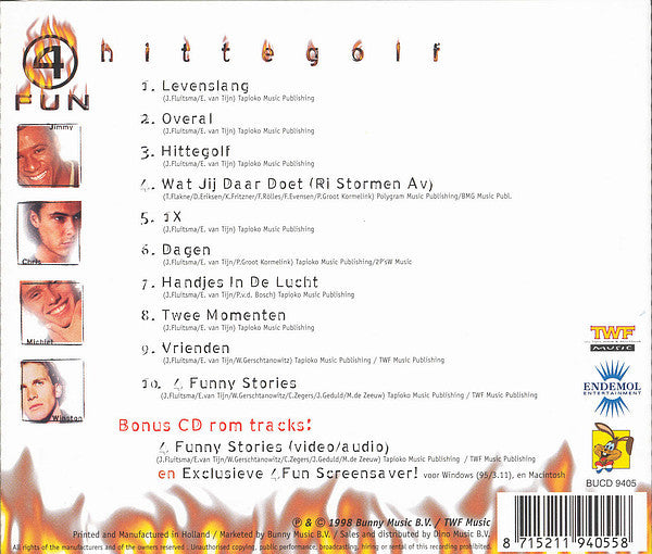 4 Fun : Hittegolf (CD, Album, Enh)