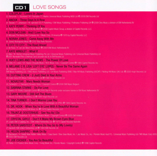 Various : Alle 40 Goed - Love Songs (2xCD, Comp)
