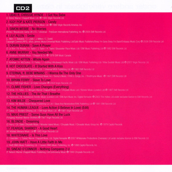 Various : Alle 40 Goed - Love Songs (2xCD, Comp)