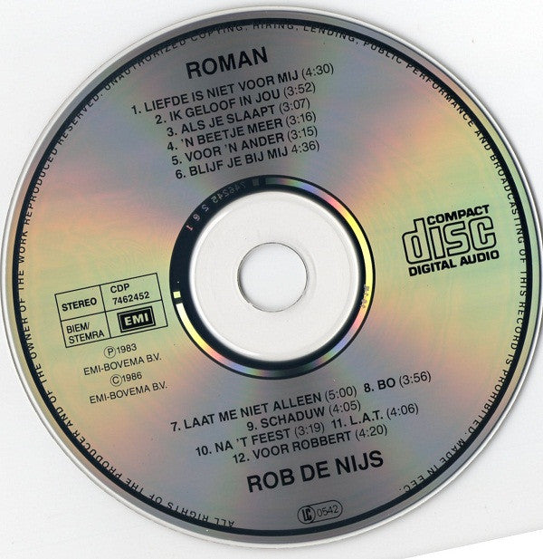 Rob de Nijs : Roman (CD, Album, RM)