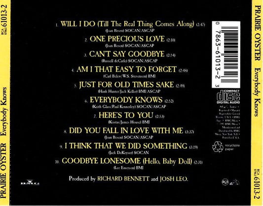 Prairie Oyster : Everybody Knows (CD, Album)