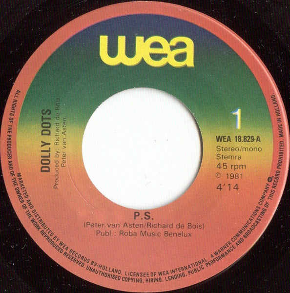 Dolly Dots : P.S. (7", Single)