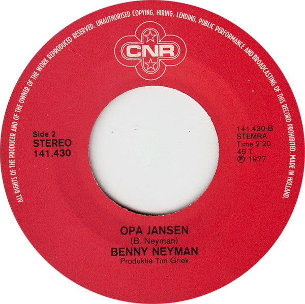 Benny Neyman : Lotje  (7", Single)